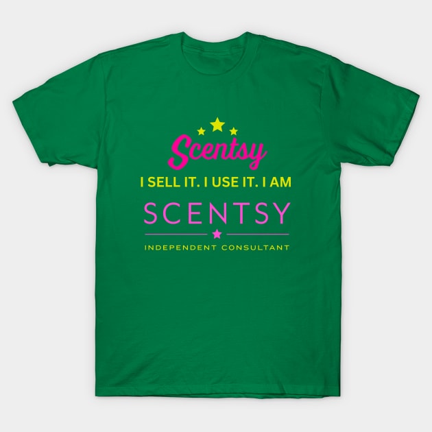 i sell it, i use it, i am scentsy independent consultant T-Shirt by scentsySMELL